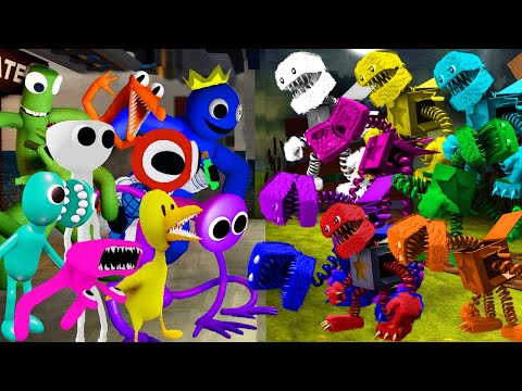 Friday Night Funkin Boxy Boo All Colors vs Rainbow Friends All Jumpscares | FNF Mod Project Playtime