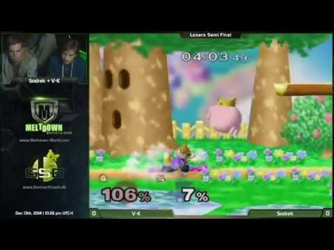 M@M - V-K (Jigglypuff) Vs. Sodrek (Fox) - Melee Losers Semi Final
