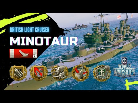 WoWs MINOTAUR World of Warships (You have a chance to receive a Devastating Strike any time.)