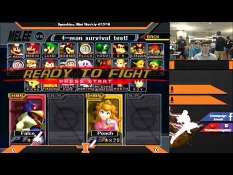 [Smashing Illini Weekly] Silich (Falco) vs. Hoopie (Falco, Peach) SSBM Singles