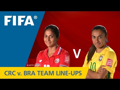 Costa Rica v. Brazil - Team Lineups EXCLUSIVE