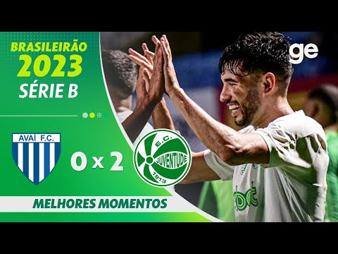 Gols e lances de Avaí x Juventude-RS