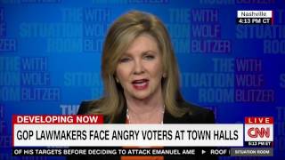 Marsha Blackburn claims out of state people infiltrated her town hall -- records show she's lying