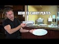 How to carry plates - restaurant server training