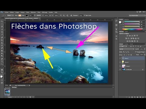 Insérer des flèches dans une image photoshop