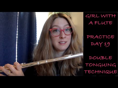 Double Tonguing Flute Practice! Girl With a Flute Day 19