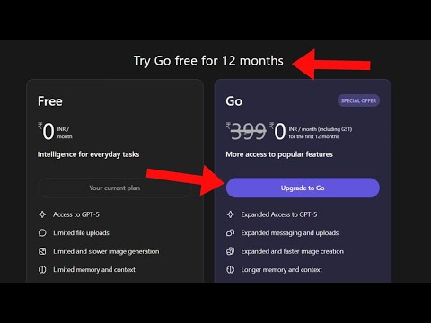 Use ChatGPT Go Without Paying! (Free Redeem Method in India)