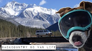 Frigid Snow Camping Ski Tour (and fixing a squeaky roof vent) - Van Life BC