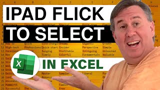 Excel - iPad Flick to Select - Podcast 1902
