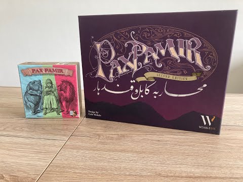 Pax Pamir: 1st edition vs. 2nd edition - visual comparison