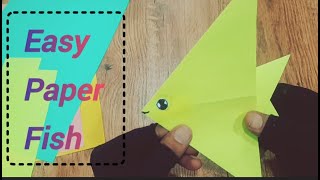 Easy Paper Fish - Step by Step Tutorial for Kids & Beginners #origamifish #papercraft #video #kids