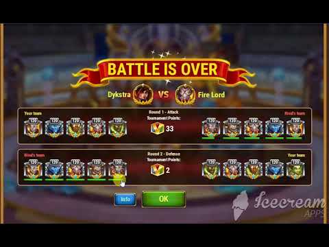 Hero Wars   Titan arena part 4, earth fire and water lord hits