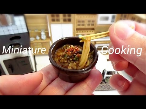 Miniature Cooking #29-ミニチュア料理-『担々麺-Dandan Noodles-』 Edible Tiny Food Tiny Kitchen Mini Food Video
