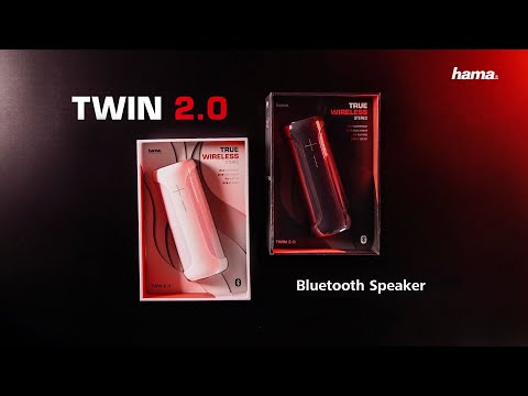 Enceinte Bluetooth® Twin 2.0, étanche, 20 W, noire