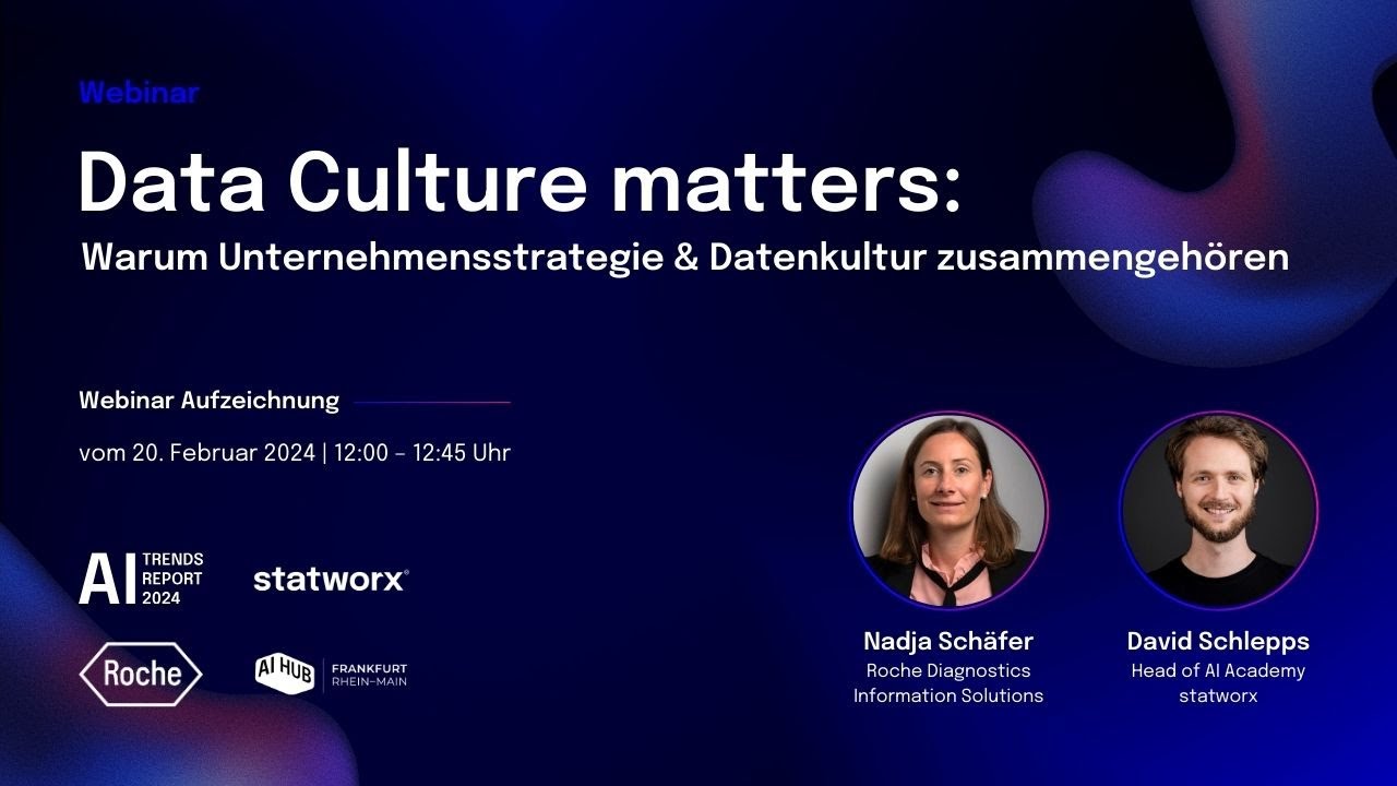 Warum Unternehmensstrategie und Datenkultur zusammengehören | statworx Lunch & Learn