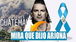 Ricardo Arjona envía mensaje a su país Guatemala tras erupción de volcán