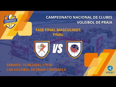 LEIXÕES SC vs VC VIANA/ CP/ IPVC - CN DE CLUBES DE VOLEIBOL DE PRAIA 2024 - FINAL MASCULINOS