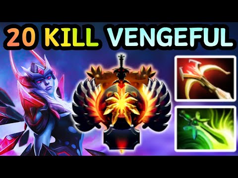 🔥 VENGEFUL SPIRIT CARRY — 20 KILL FULL DAMAGE MODE | DOTA 2 GAMEPLAY 🔥