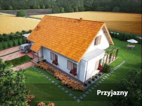 Projekt domu z poddaszem PRZYJAZNY - Domy Czystej Energii