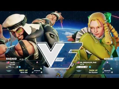 SFV _Surei (rashid) vs Smug (karin)