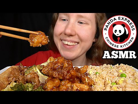 ASMR PANDA EXPRESS MUKBANG (No Talking) EATING SOUNDS