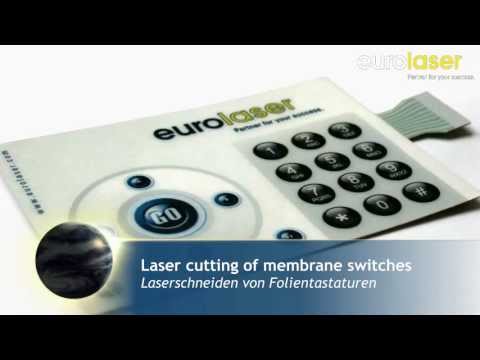 Folienbasierte Bedienelemente | Laserschneiden