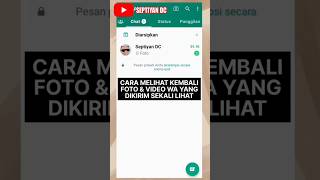 Download lagu Cara Melihat Ulang Foto & Video WA Yang Dikirim Sekali Lihat #shorts #whatsapp #tutorial mp3