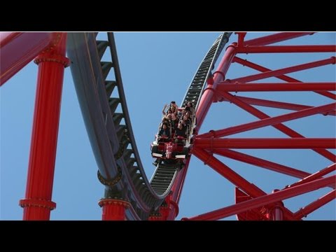 Red Force: Acelerador Vertical | Ferrari Land | POV | HD