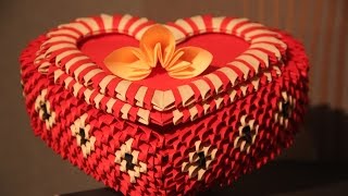 #18 Pudełko w kształcie serca - Origami modułowe