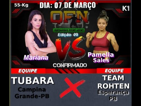 9° edição do Queimadas Figth Night - 6º LUTA - Mariana x Pamella Sales