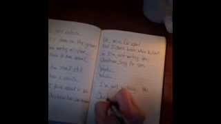 Angie Miller: Teaser w/hand-written lyrics for &quot;This Christmas Song&quot;