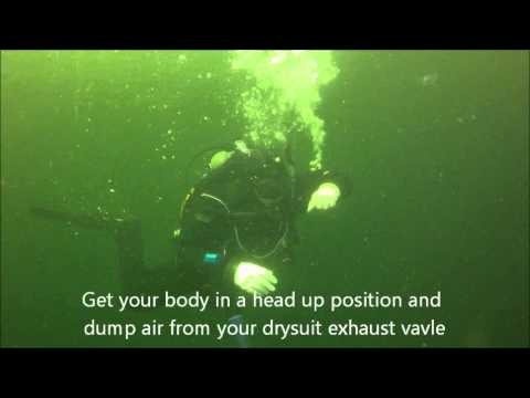 Ocean Quest Dive Centre - How to Recover from a Feet First Ascent with Drysuit - Swimming U