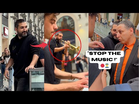 Most FAMOUS trumpet player in the world gets FIRED by security ?? 👮‍♂️ 🛑