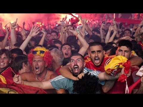 Spanien ist Europameister: Fussballfans feiern 2:1-Sieg gegen England
