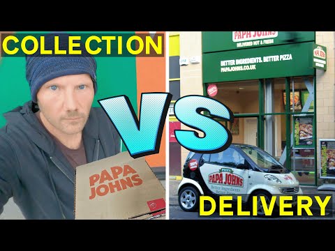 I Raced Papa Johns Pizza Online Delivery, Who Is FASTER? Collection Vs Delivery