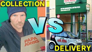 I Raced Papa Johns Pizza Online Delivery, Who Is FASTER Collection Vs Delivery