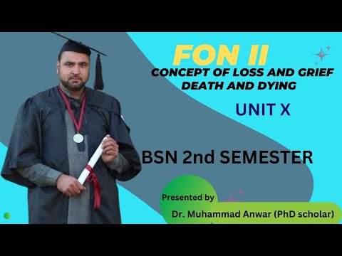 BSN KMU 2nd SEMESTER FON UNIT X CONCEPT OF LOSS AND GRIEF DEATH AND DYING