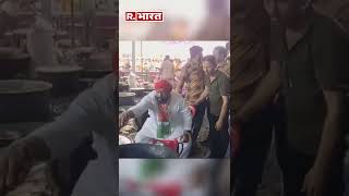 जब पूड़ी तलने बैठ गए Madhya Pradesh के मंत्री Hardeep Singh Dung #shorts #ViralVideo video