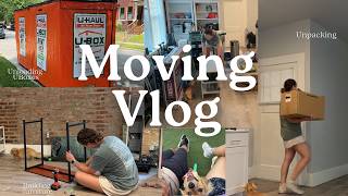 Moving Vlog #4: Unloading UBoxes, Unpacking & Building Furniture