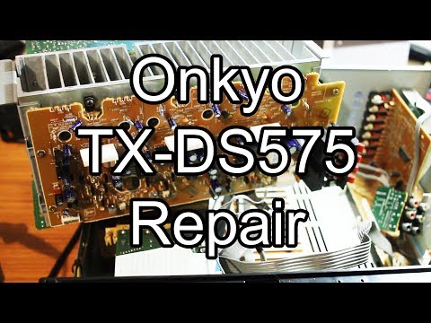 Onkyo TX-DS575 Repair - No Sound, Rotary Encoder Glitch