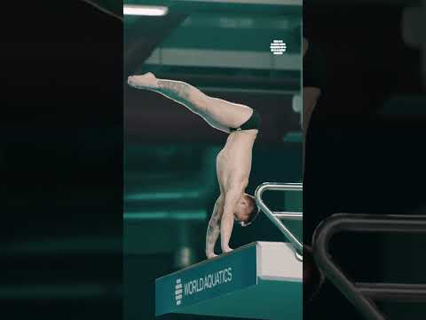 Плавание Almost time again for some crazy arm stands from the 10m platform #diving
