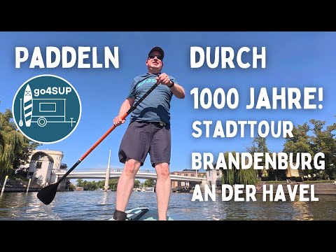 Stadttour Brandenburg an der Havel mit dem SUP / SUP-Citytour Town of Brandenburg (Havel), Germany