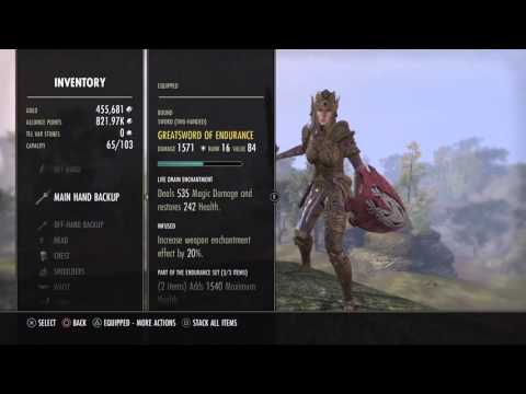 Nightblade Sword and Board PvP Build