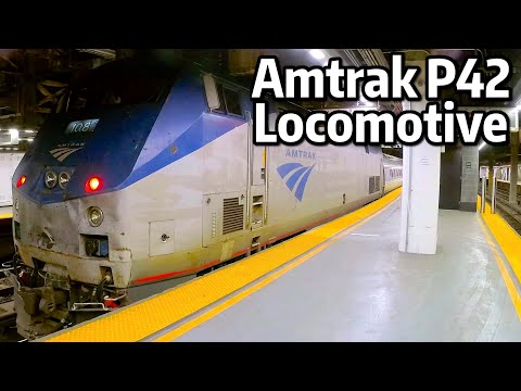 ⁴ᴷ⁶⁰ P42 Diesel Locomotive #108 on Amtrak's Lake Shore Limited at Penn Station