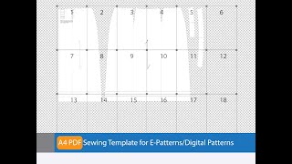Making A4 PDF Sewing Template in Adobe Illustrator