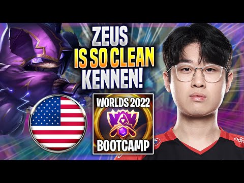 ZEUS IS SO CLEAN WITH KENNEN! - T1 Zeus Plays Kennen TOP vs Sejuani! | Season 2022