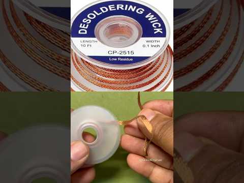 Desoldering Wick #electronics #soldering #technique
