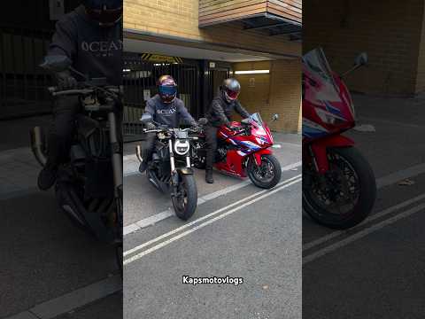 Honda CBR 650R vs CB650R 🔥 with SC PROJECT Dual Muffler 😱 #viral #trending #shorts #automobile