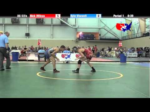 University Nat`ls FS  60 KG / 132.25 lbs: Nick Wilcox vs. Kyle Visconti