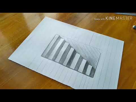 Easy 3D steps in a hole/art tricks/Ignite Artssy